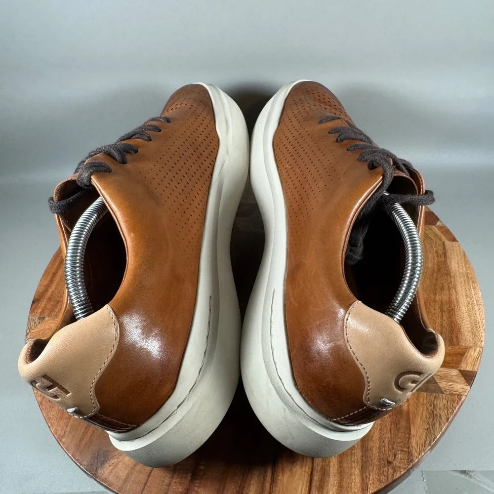 Cole Haan Grand Crosscourt Daily Leather Sneakers British Tan Mens 11.5 M C31218